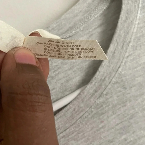 Matilda Jane 3/4 length sleeves chiffon trim grey blouse M - Picture 2 of 5